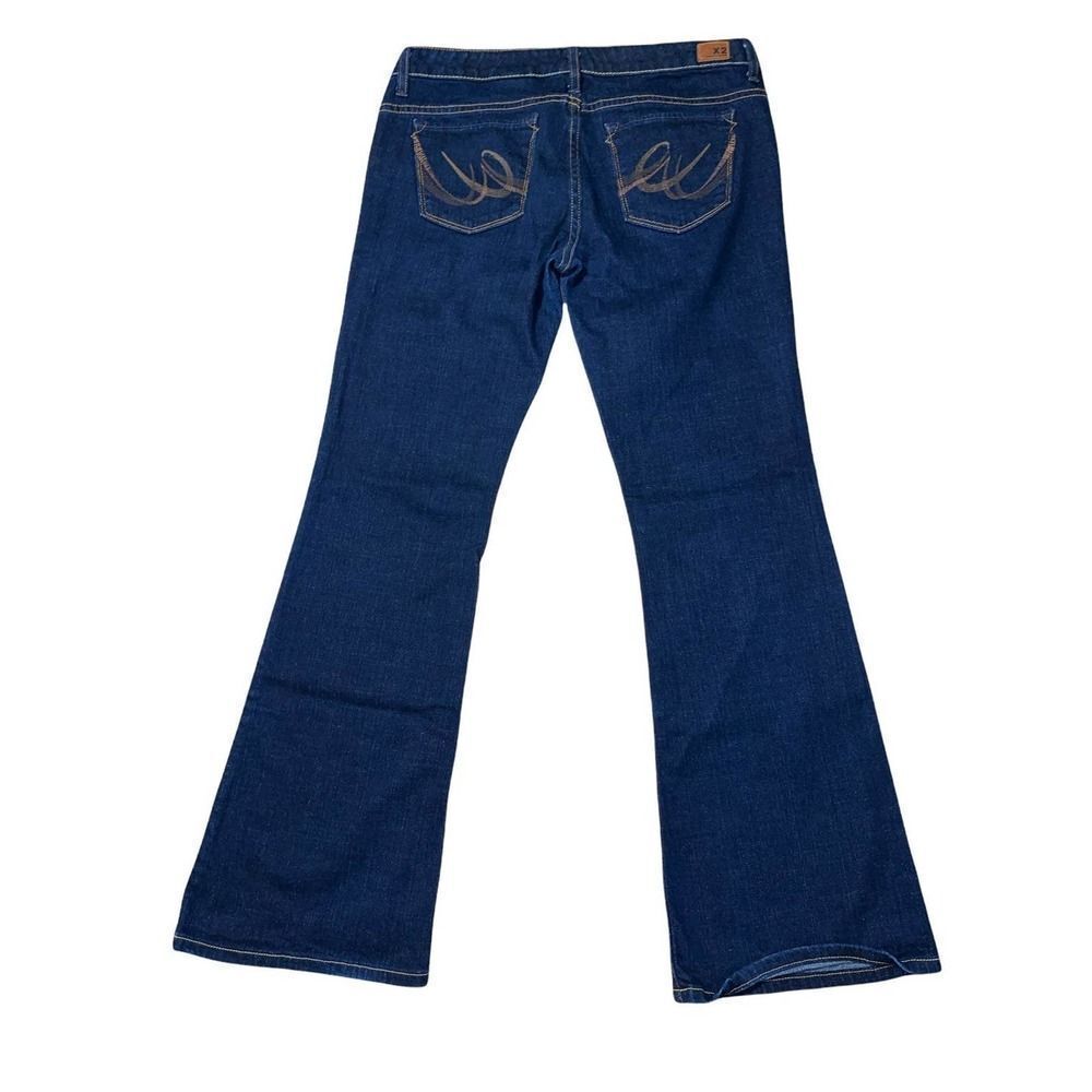 X2 Quality Denim Flare Leg Low Rise Dark Wash Women’s Size 10 Slim W10